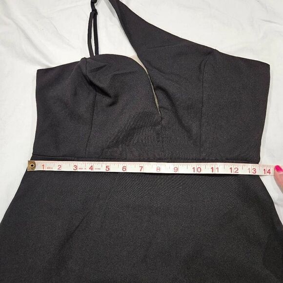 Trendyol Fitted Woven One Shoulder Asymmetrical Hem Evening Dress Size 36 US 4 - Picture 9 of 9